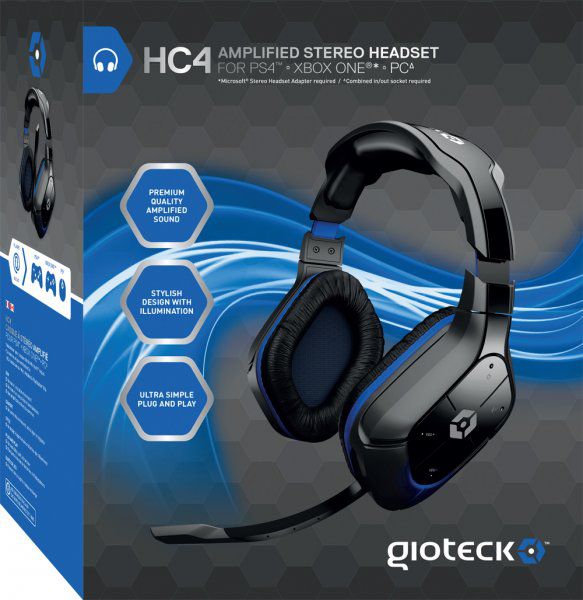 Headset Amplified Stereo Con Cable Hc4 Gioteck Ps4xbox One